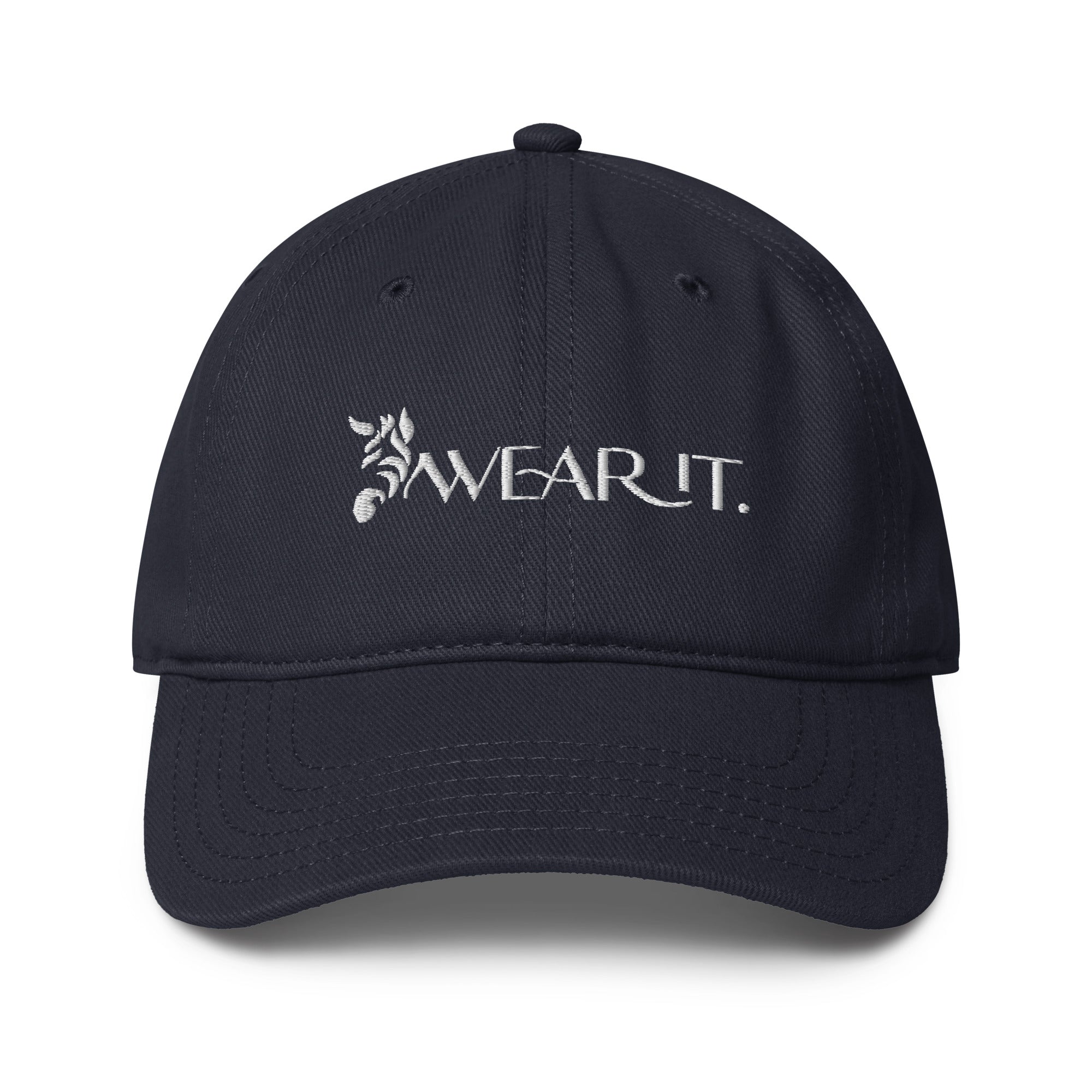 WearIt. low-profile baseball cap featuring a minimalist logo design promoting awareness for rare, chronic, and invisible conditions.