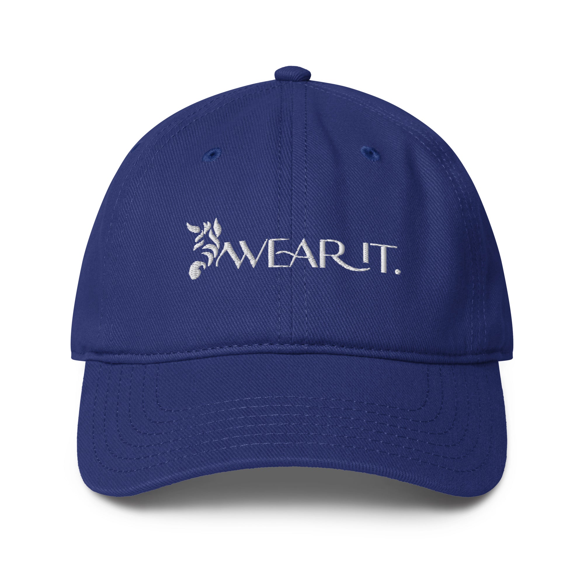 WearIt. low-profile baseball cap featuring a minimalist logo design promoting awareness for rare, chronic, and invisible conditions.