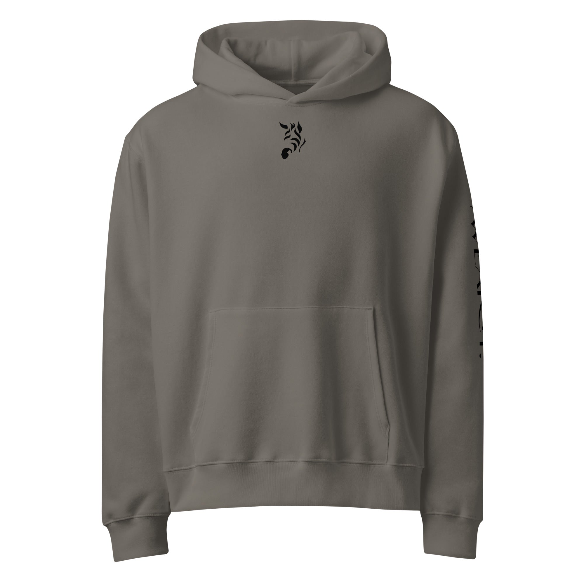 Zebra oversized unisex hoodie with zebra-inspired design representing rare, chronic, and invisible conditions awareness